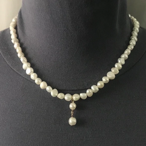 The Princess Bride Buttercup Natural Pearls Pearl Drop Necklace Handmade Replica - Picture 3 of 15